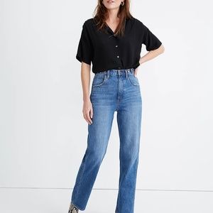 Highest Rise Straight Madewell Jeans / 23